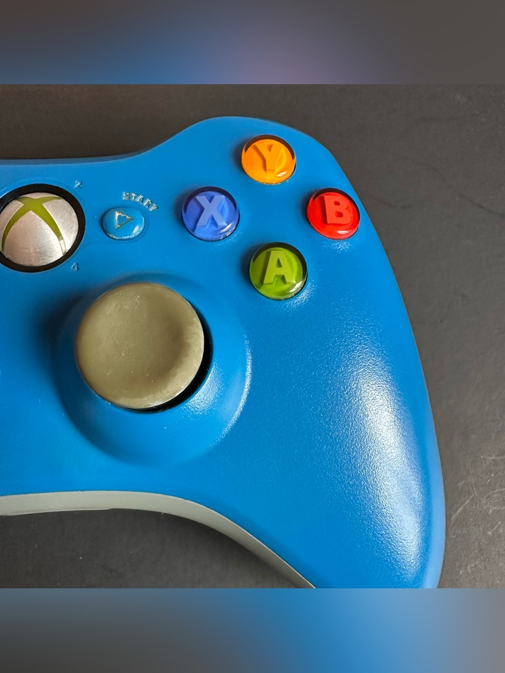 Microsoft Xbox 360 Wireless Controller Blue & Gray Limited Edition/ Tested✅ - Picture 3 of 7